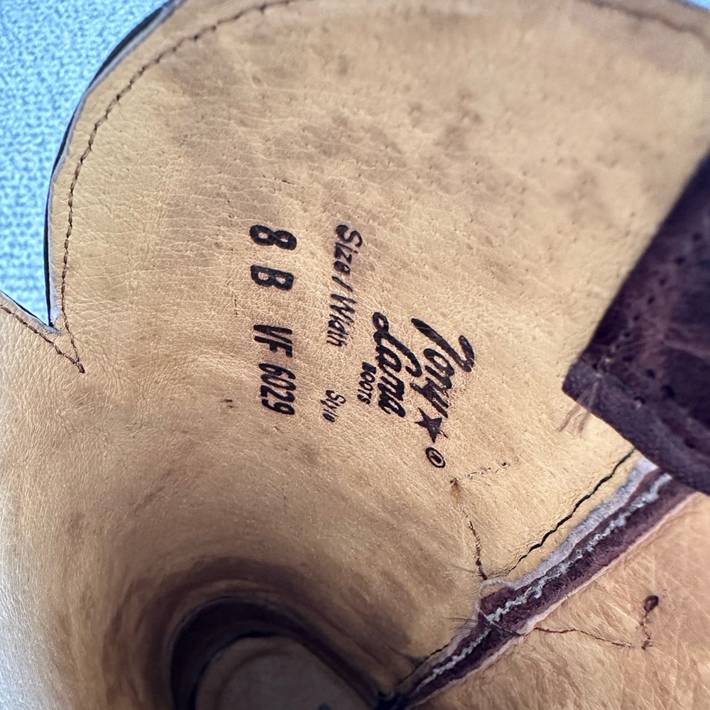 Tony Lama 100% Leather Women’s Boot, Size 8 - Picture 4 of 5